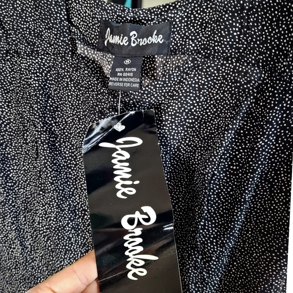 1990'S romper/ playsuit NWT Jaime Brooke  polka dot button down - Picture 2 of 6